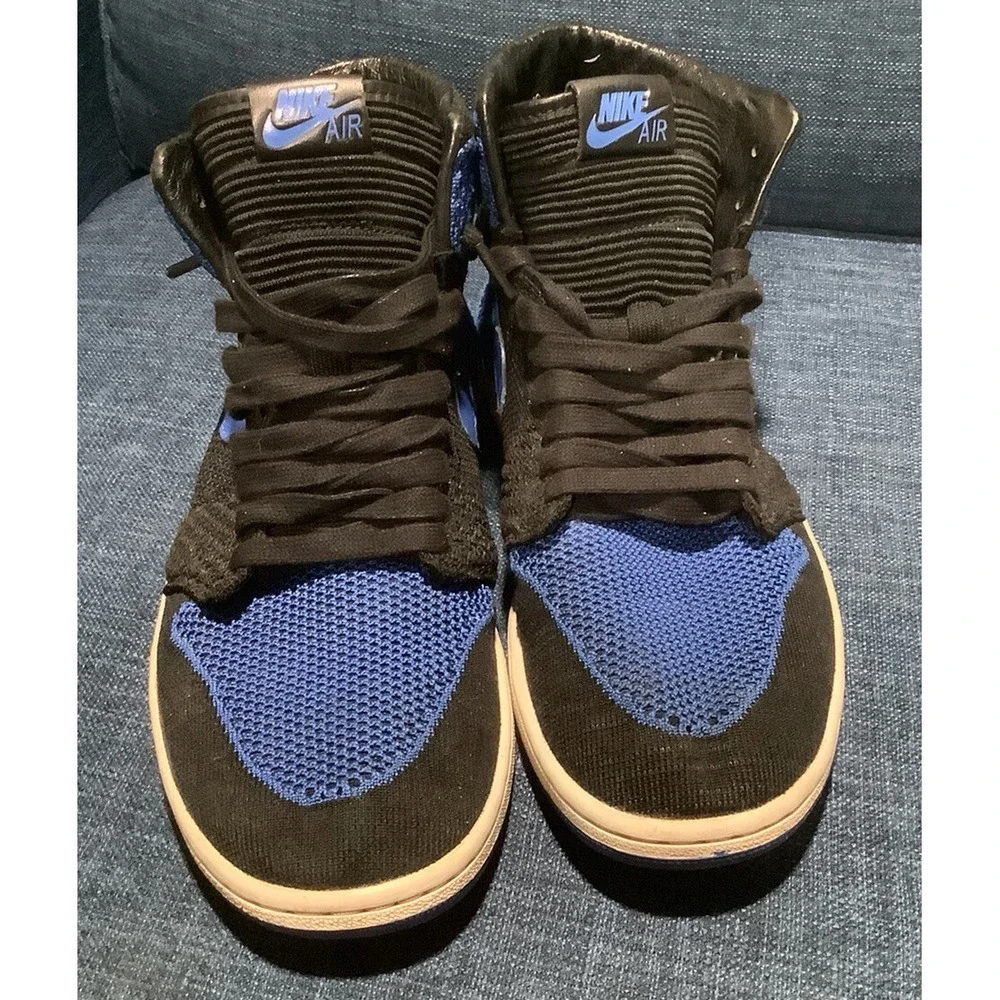 Air Jordan 1 Retro Royal Flyknit Men's 11 Sneakers Shoes